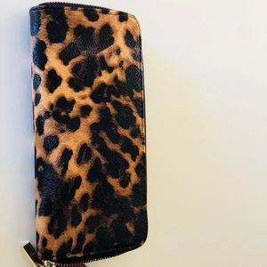 Leopard Merona wallet NWT